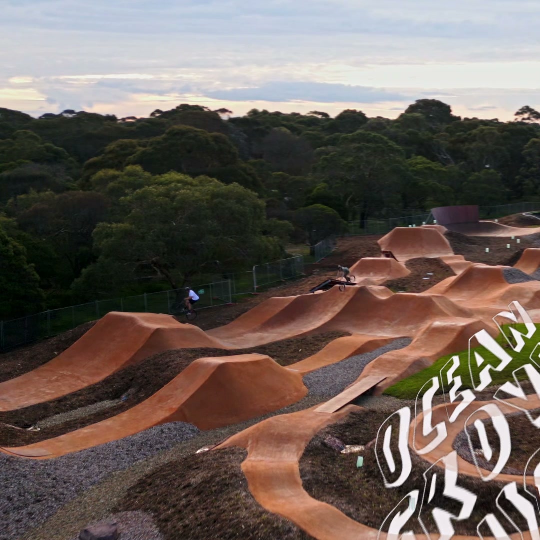Ocean Grove pump track, aerial and FPV by Moon